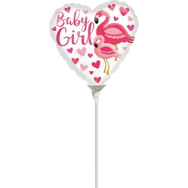 Flamingo Baby Girl Mini-Folienballon