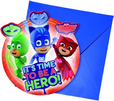 PJ Masks Einladungskarten