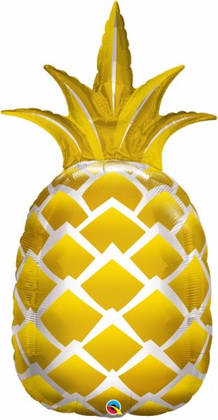 Goldene Ananas Folienballon 112 cm