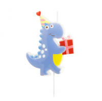 Dinosaurier Kerze mit Geschenk Dinosaurier Kerze mit Geschenk