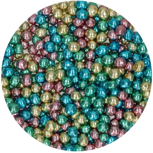 Schokoperlen Metallic Harlequinn