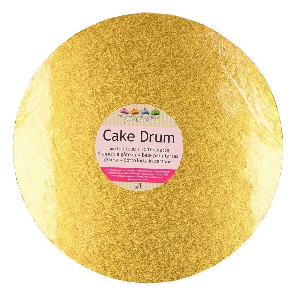 Cake Drum Gold-Rund 25 cm