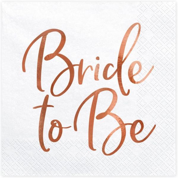 Servietten Bride to be - rosegold