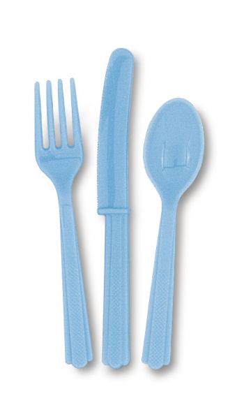 Plastikbesteck 18-teilig Powder Blue