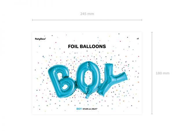 Boy Folienballon Air Filled 67 X 29 cm