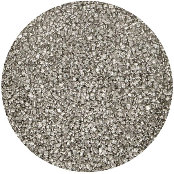 Zuckerkristalle Metallic Silver