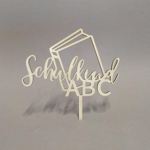 Cake Topper Schulkind ABC