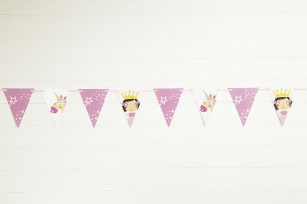 Princess Unicorn Flag Banner 274 cm