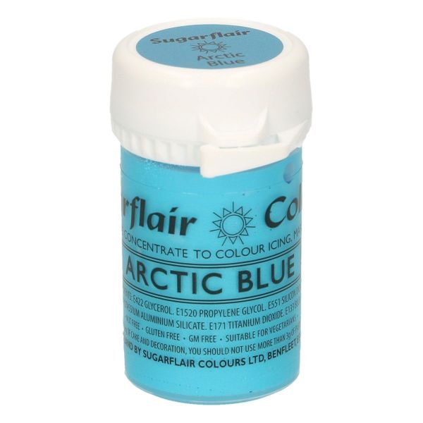 Sugarflair Pastenfarbe Satin - Arctic Blue
