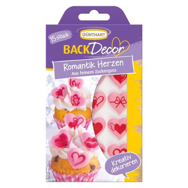 Zucker Herzen rosa