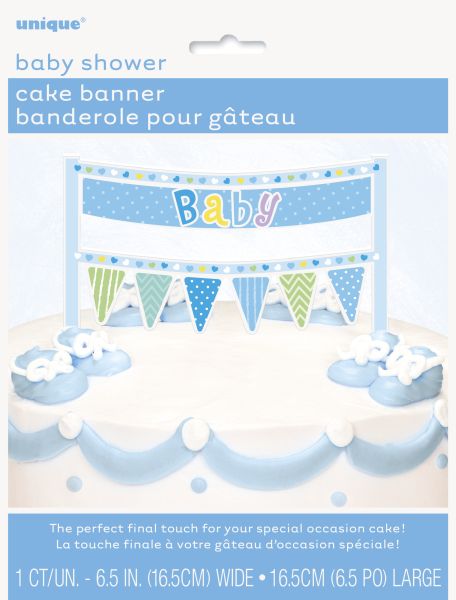 Cake Topper Baby Blau