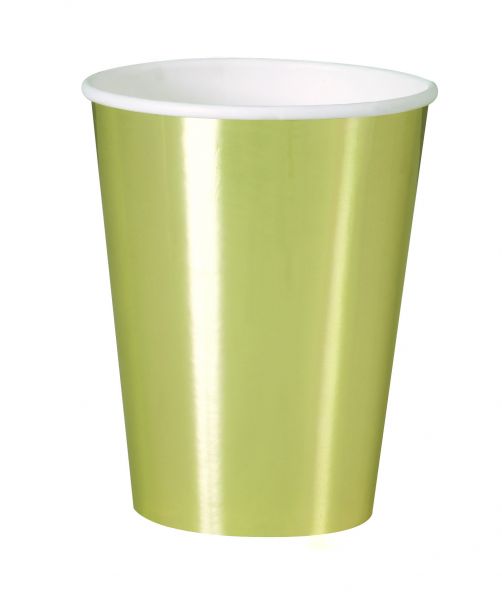 Gold Foil Pappteller 18 cm/8