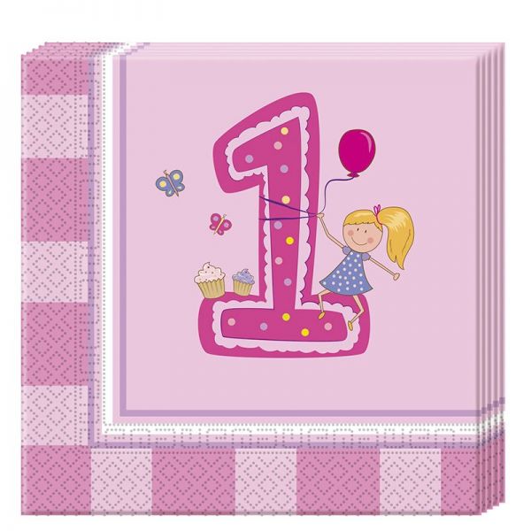 Girls First Birthday, Servietten