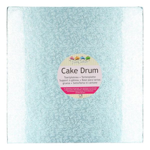 Cake drum baby-blue quadratisch 30x30cm