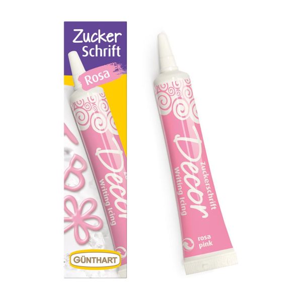 Zuckerschrift rosa