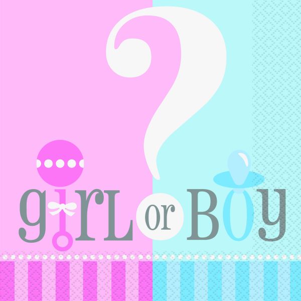 Gender Reveal Servietten