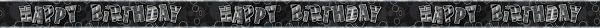 Happy B-Day Prisma Banner Black 274 cm