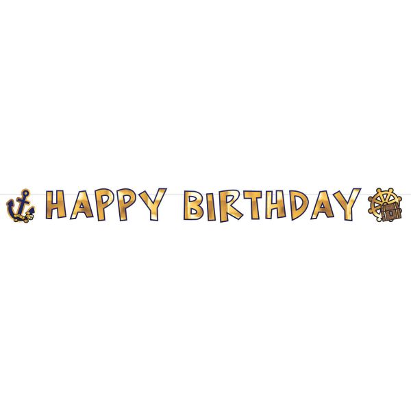 Pirates Happy Birthday Banner