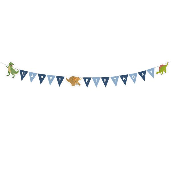 Happy B-Day Banner Dino 180x8,9cm