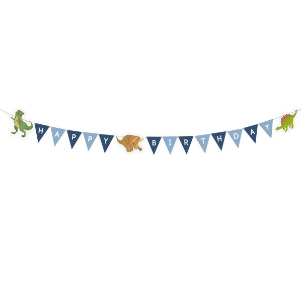 Happy B-Day Banner Dino 180x8,9cm