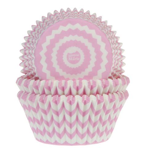 HOM Muffin Förmchen Chevron Rosa