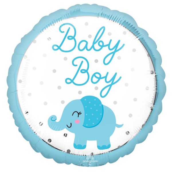 Baby Boy Elephant Folienballon 43cm