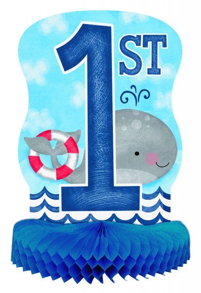 Nautical 1St B-Day Centerpiece 35 cm