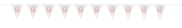 Birthday Glitz Rosegold Wimpelkette 60