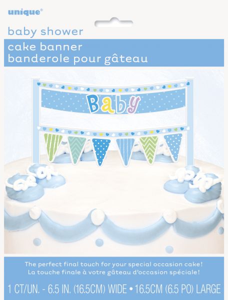Cake Topper Baby Blau