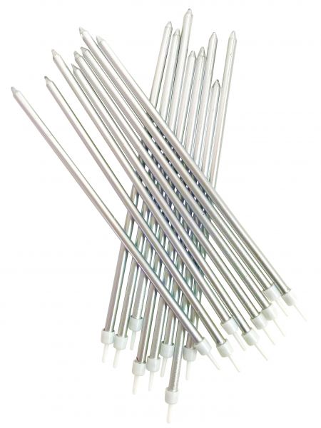Kerzen Silber Lang