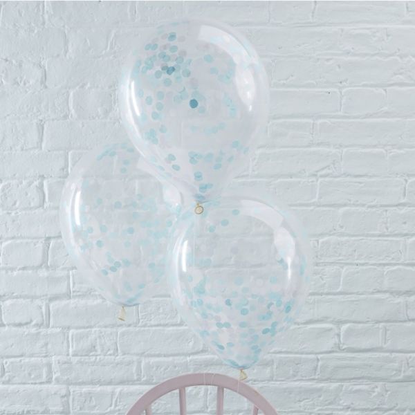 Blue Confetti Balloons Pick And Mix