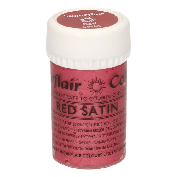 Sugarflair Pastenfarbe Satin - Red Satin