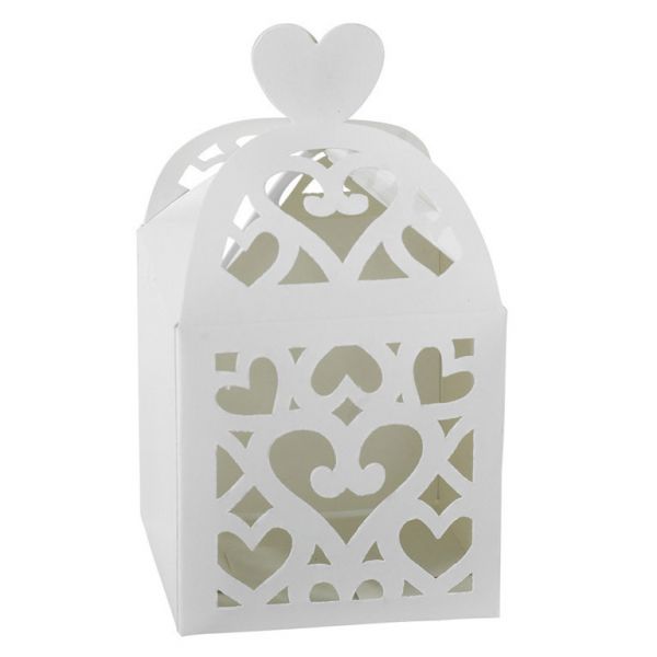 Geschenkboxen Hochzeit White 50 Stk.