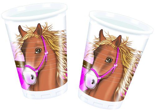 Pferde, 8 Becher