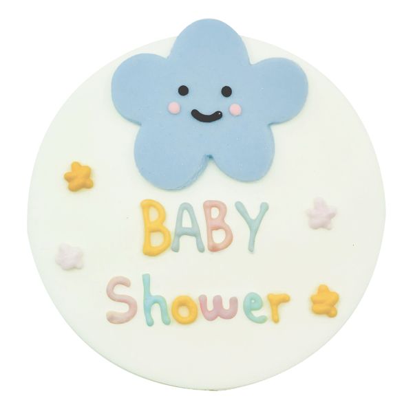 Happy Clouds Baby Shower Zucker-Topper