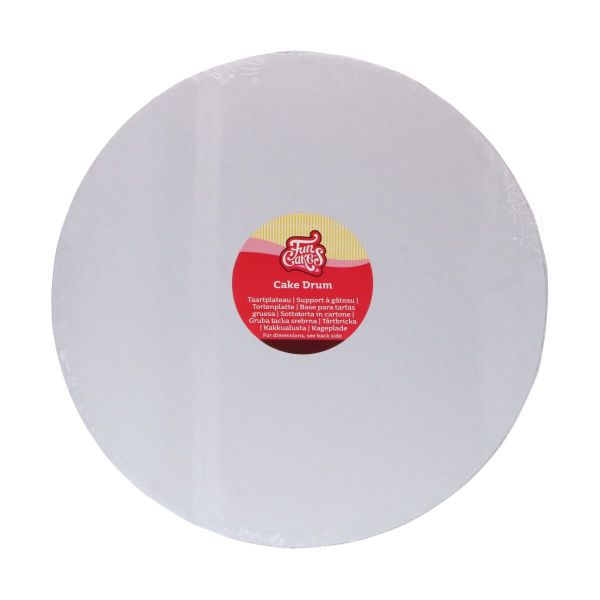 Cake Drum Weiß Rund 35 cm