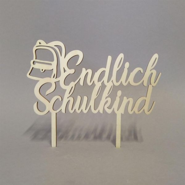 Cake Topper Endlich Schulkind