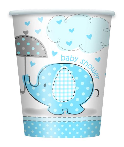 Umbrellaphants Blue 8 Pappbecher 266 ml