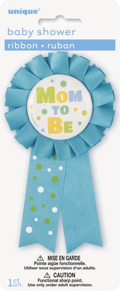 Mom To Be Ribbon Blue