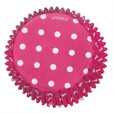 Wilton Muffin Förmchen Pink gepunktet