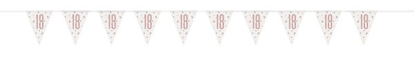 Birthday Glitz Rosegold Wimpelkette 18