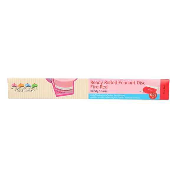 Funcakes Ausgerolltes Fondant Rot