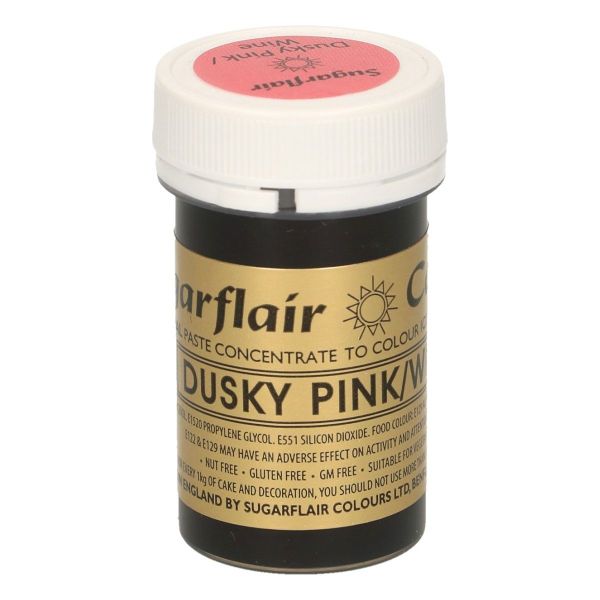 Sugarflair Pastenfarbe - Dusky Pink/Wine