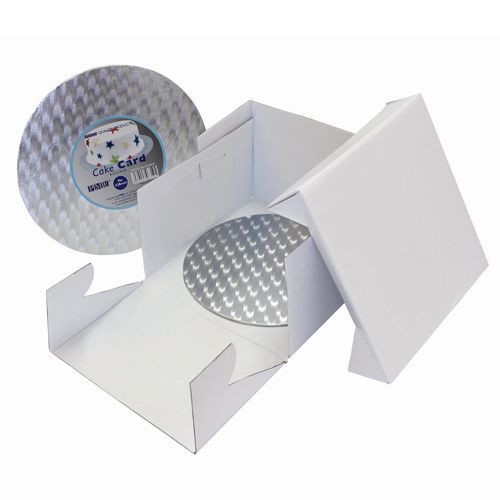 PME Cake Box & Cake Board rund 3 mm - 32,5x32,5x15 cm