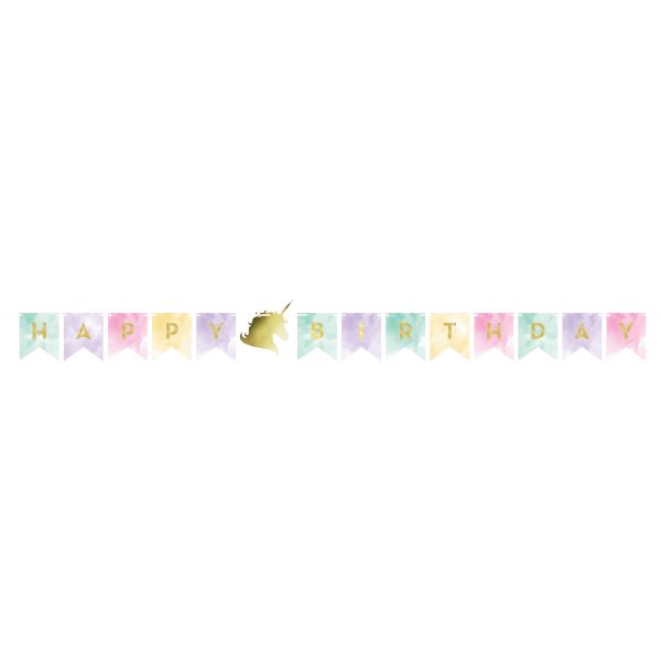Unicorn Sparkle Banner Foil