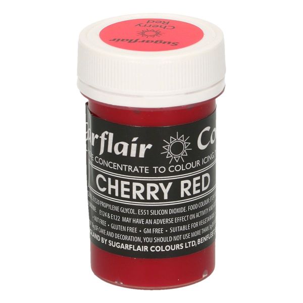 Sugarflair Pastenfarbe Pastel - Cherry Red