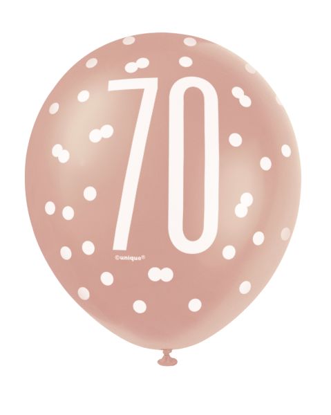 Birthday Glitz Latexballon 70