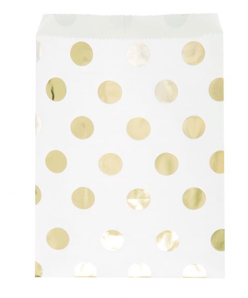 Gold Dot Treat Bag - 8 Stk