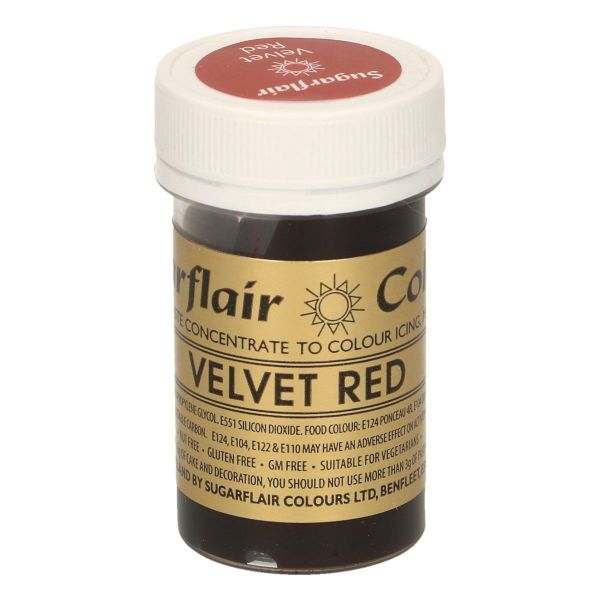 Sugarflair Pastenfarbe - Velvet Red