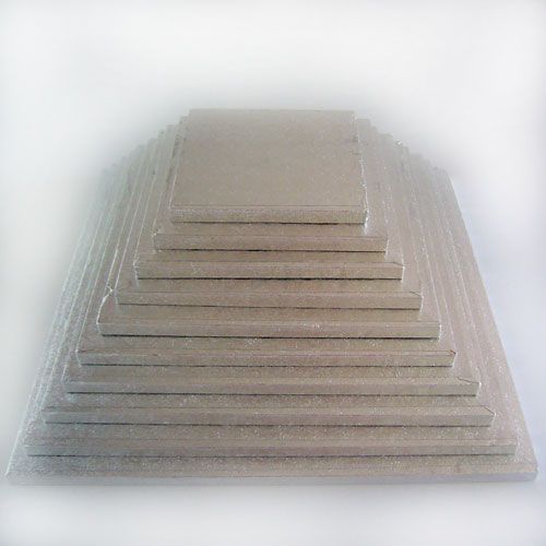 Cake Drum-Silber Quadratisch 40,5 X 40,5 cm